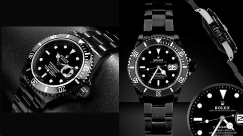 rolex submariner all black.